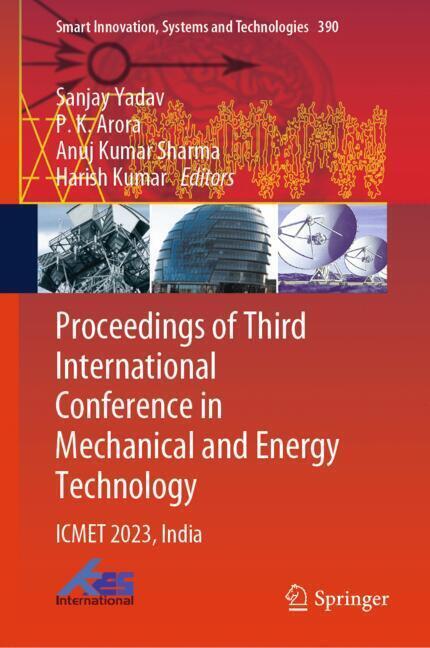 Proceedings of Third International Conference in Mechanical and Energy Technology main product photo