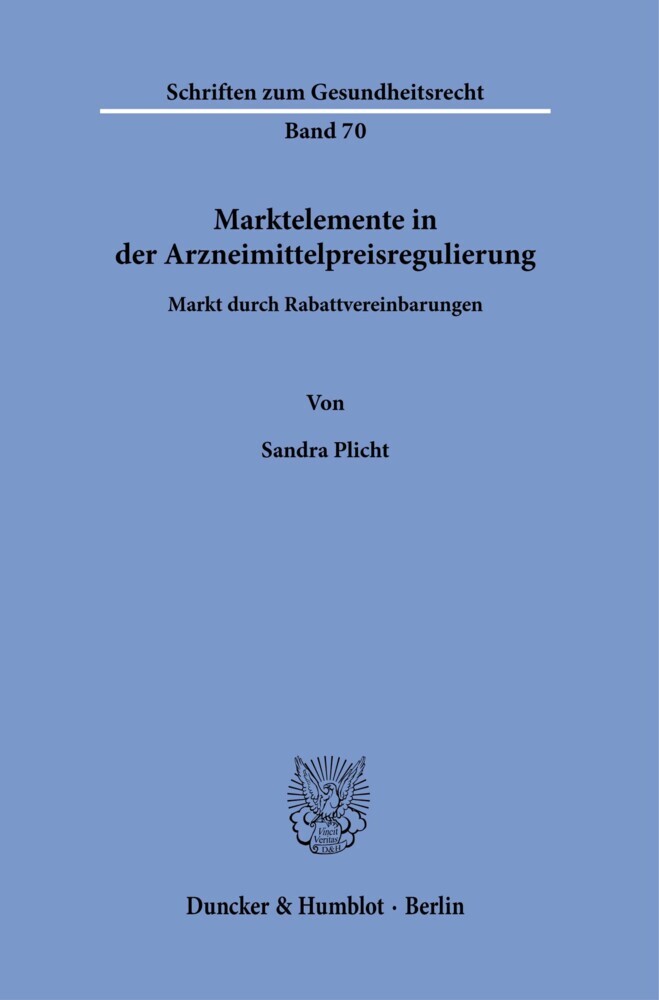 Marktelemente in der Arzneimittelpreisregulierung. main product photo
