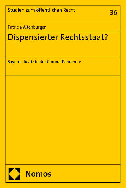 Dispensierter Rechtsstaat? main product photo