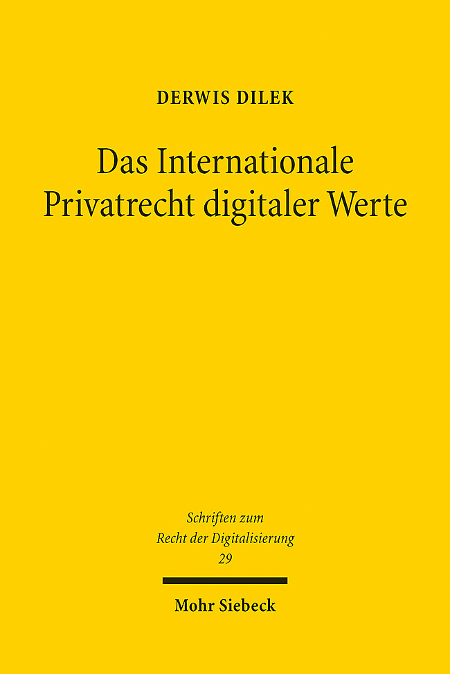 Das Internationale Privatrecht digitaler Werte main product photo