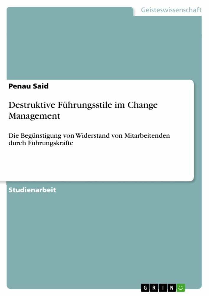 Destruktive Führungsstile im Change Management main product photo