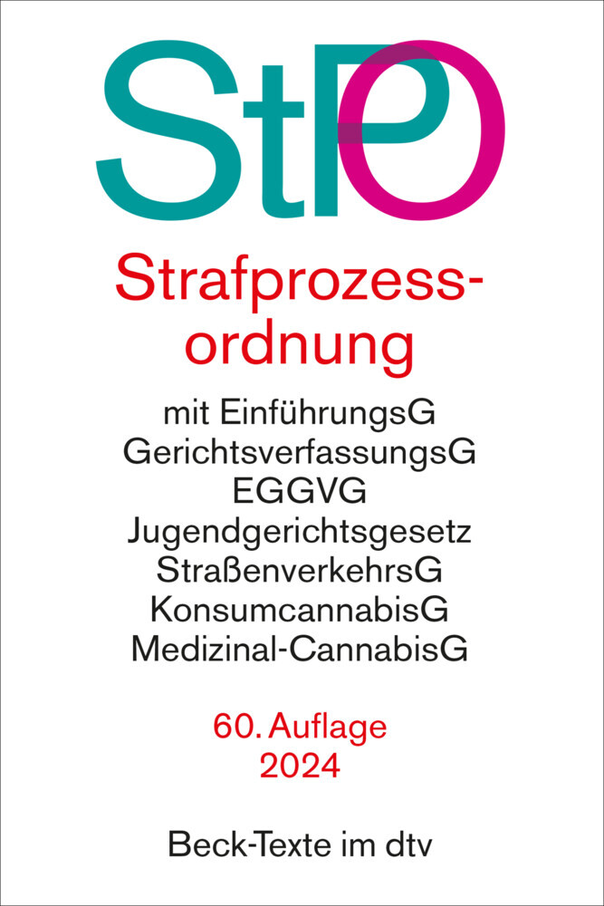 Strafprozessordnung. StPO main product photo