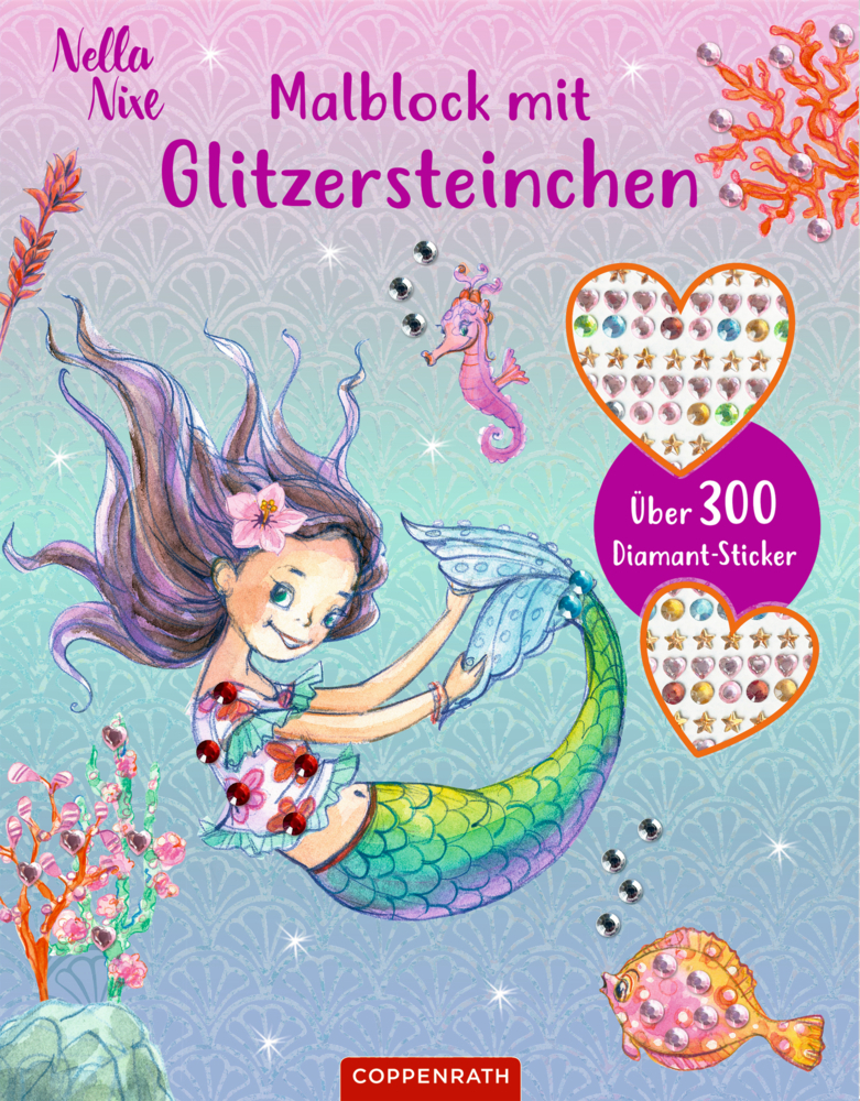 Malblock mit Glitzersteinchen main product photo