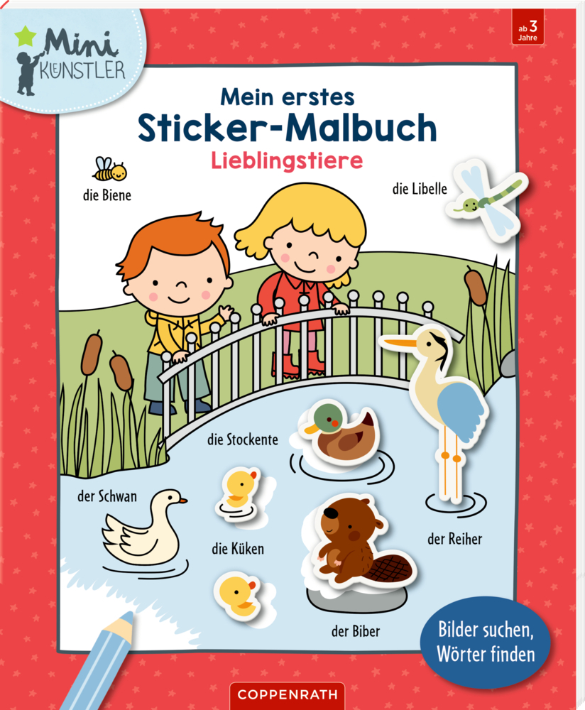 Mein erstes Sticker-Malbuch: Lieblingstiere main product photo