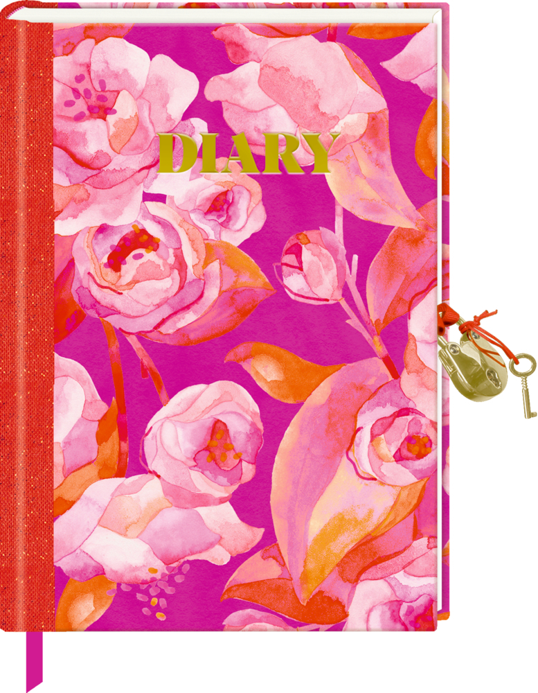 Tagebuch mit Schloss - All about pink main product photo
