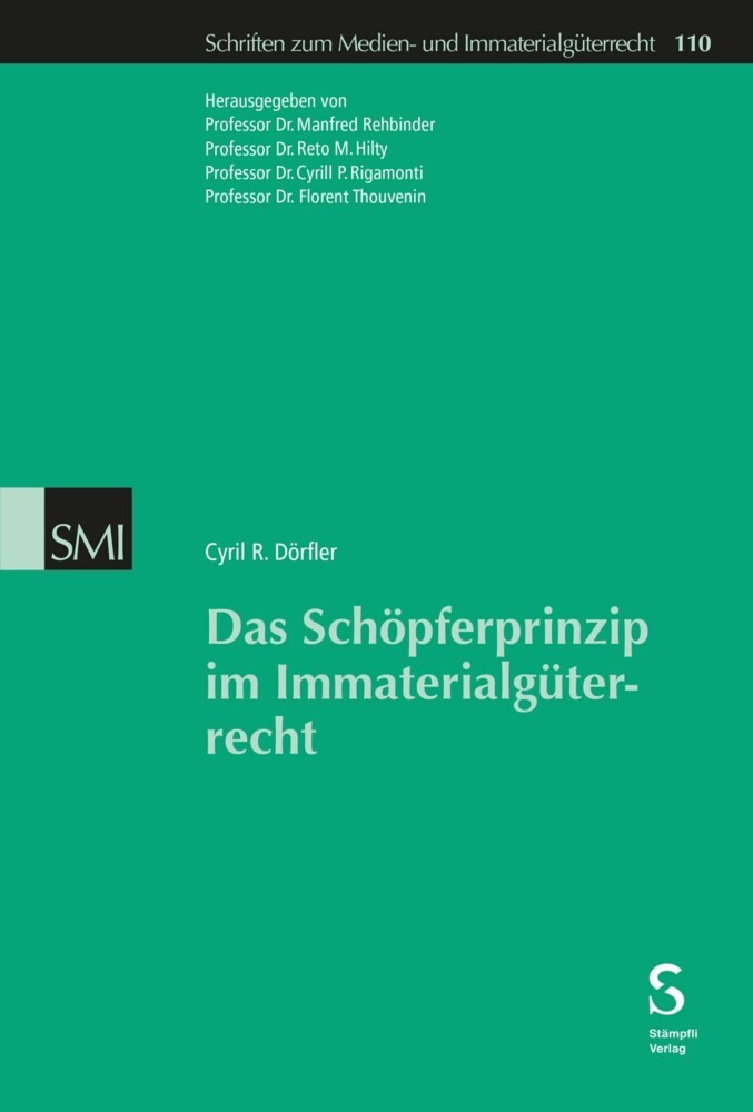 Das Schöpferprinzip im Immaterialgüterrecht main product photo