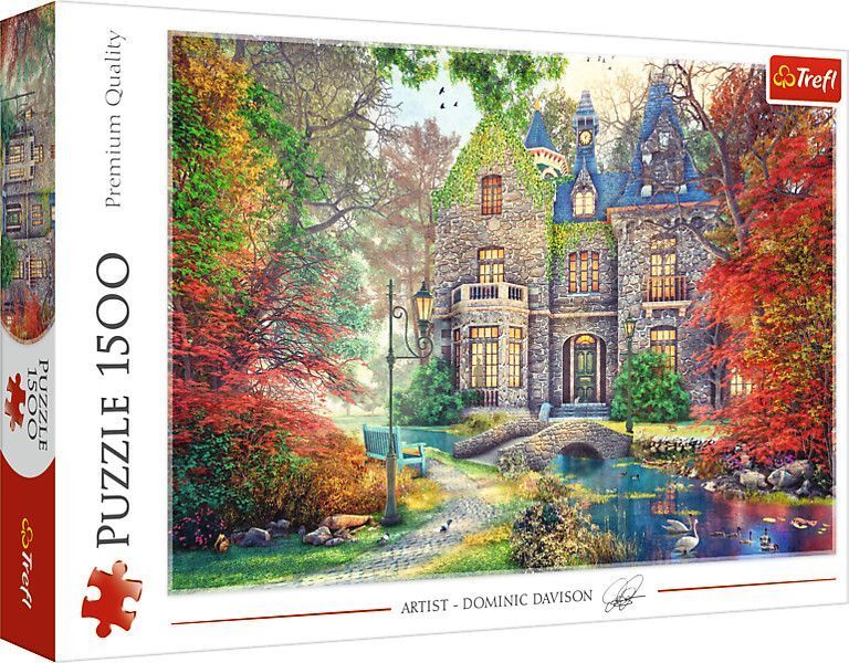 Puzzle 1500 - Herbstliches Herrenhaus main product photo