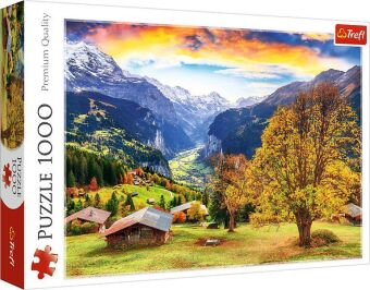Puzzle 1000  Ein malerisches Alpendorf