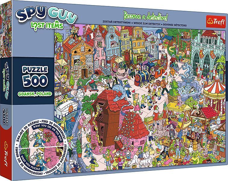 Puzzle 500 Spy Guy Danzig,Polen main product photo