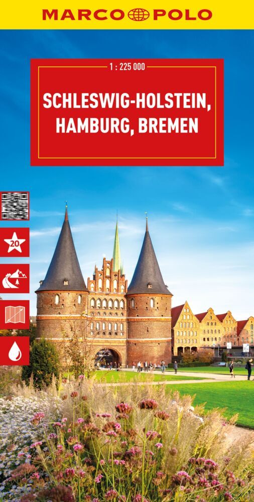 MARCO POLO Reisekarte Deutschland 01 Schleswig-Holstein 1:225.000 main product photo