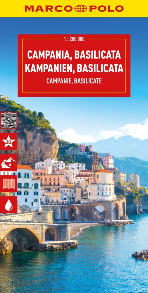 MARCO POLO Reisekarte Italien 12 Kampanien, Basilikata 1:200.000 main product photo