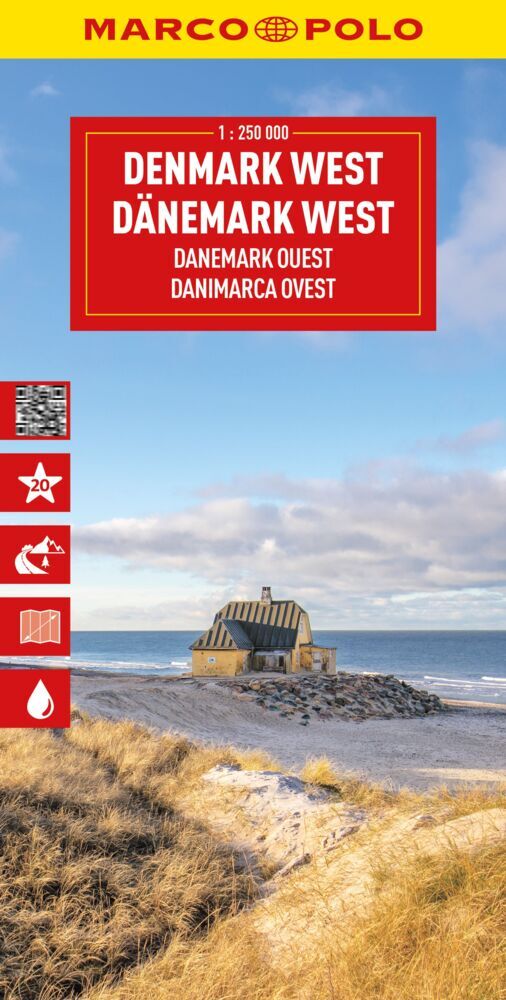 MARCO POLO Reisekarte Dänemark West 1:225.000 main product photo