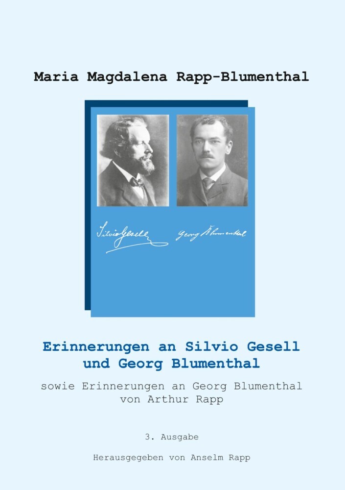 Erinnerungen an Silvio Gesell und Georg Blumenthal main product photo