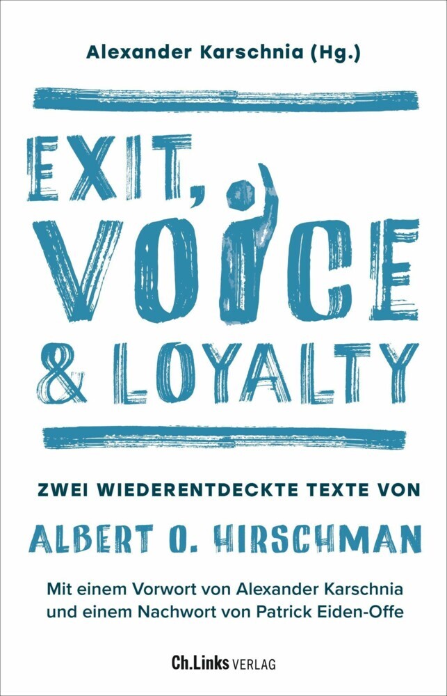 Exit, Voice & Loyalty main product photo