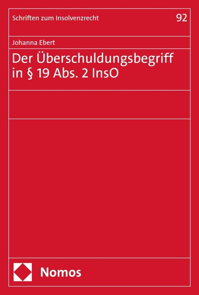 Der Überschuldungsbegriff in § 19 Abs. 2 InsO main product photo