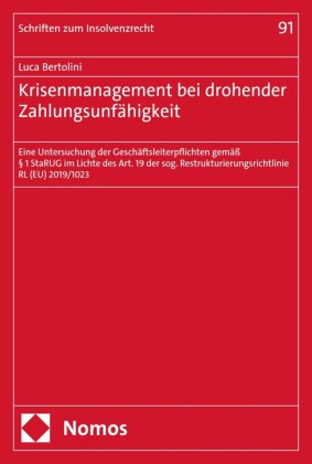 Krisenmanagement bei drohender Zahlungsunfähigkeit