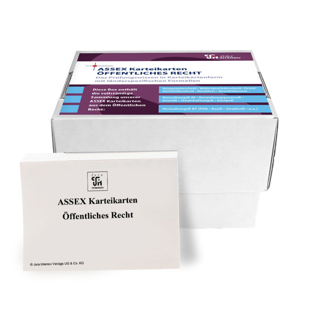 ASSEX Karteikarten Öffentliches Recht - Brandenburg main product photo