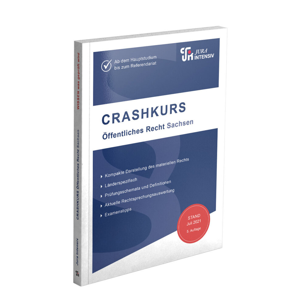 CRASHKURS Öffentliches Recht - Sachsen main product photo