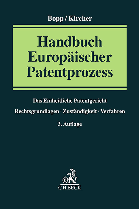 Handbuch Europäischer Patentprozess main product photo