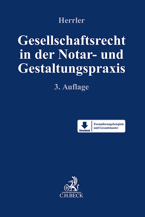 Gesellschaftsrecht in der Notar- und Gestaltungspraxis main product photo