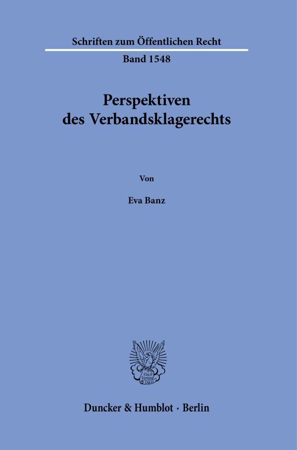 Perspektiven des Verbandsklagerechts main product photo