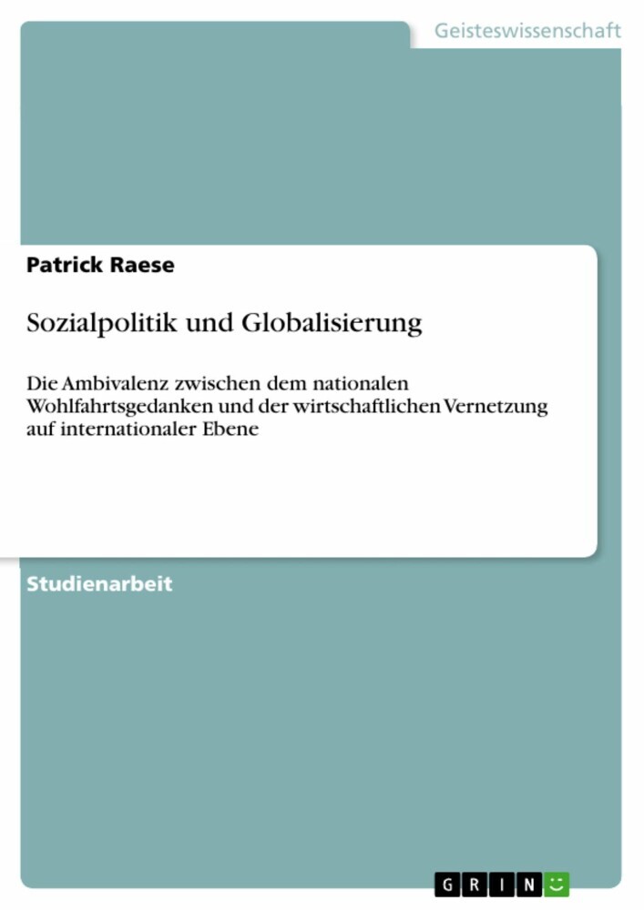 Sozialpolitik und Globalisierung main product photo