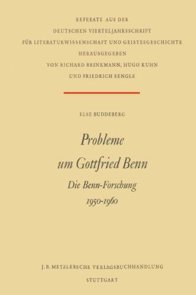 Probleme um Gottfried Benn