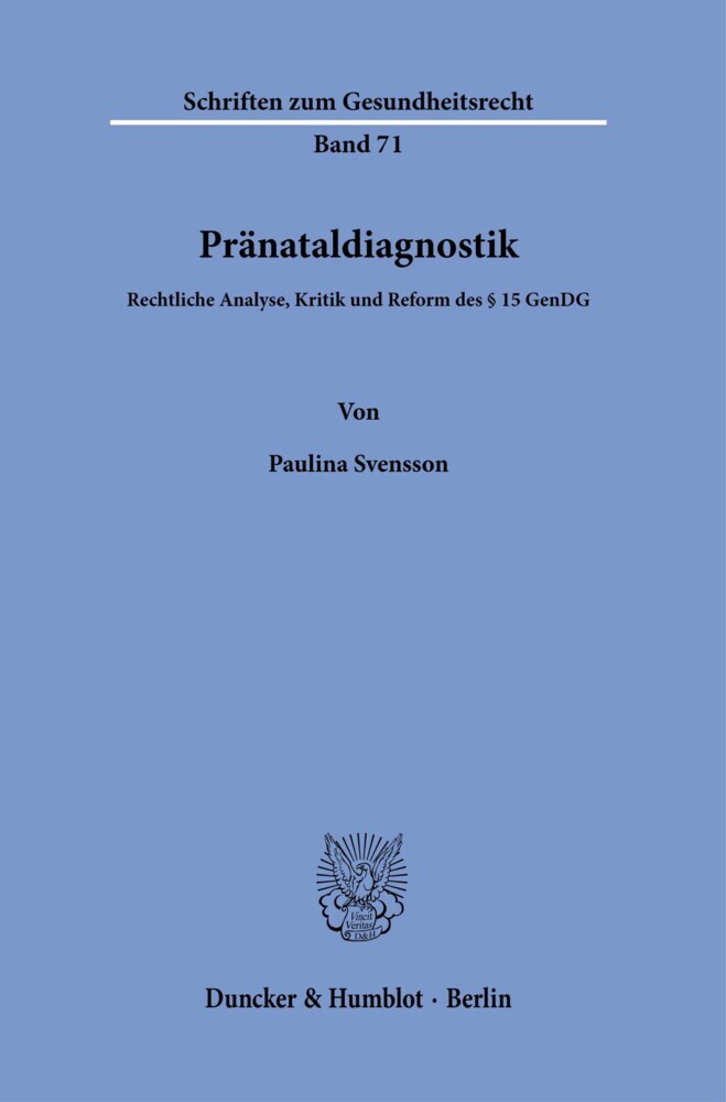Pränataldiagnostik. main product photo
