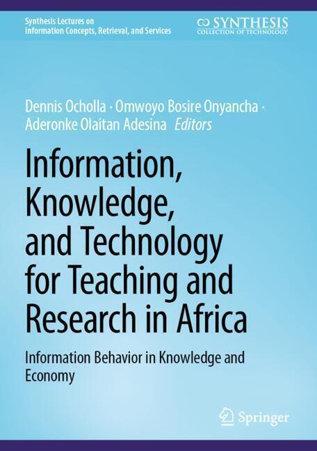 Information, Knowledge, and Technology for Teaching and Research in Africa main product photo