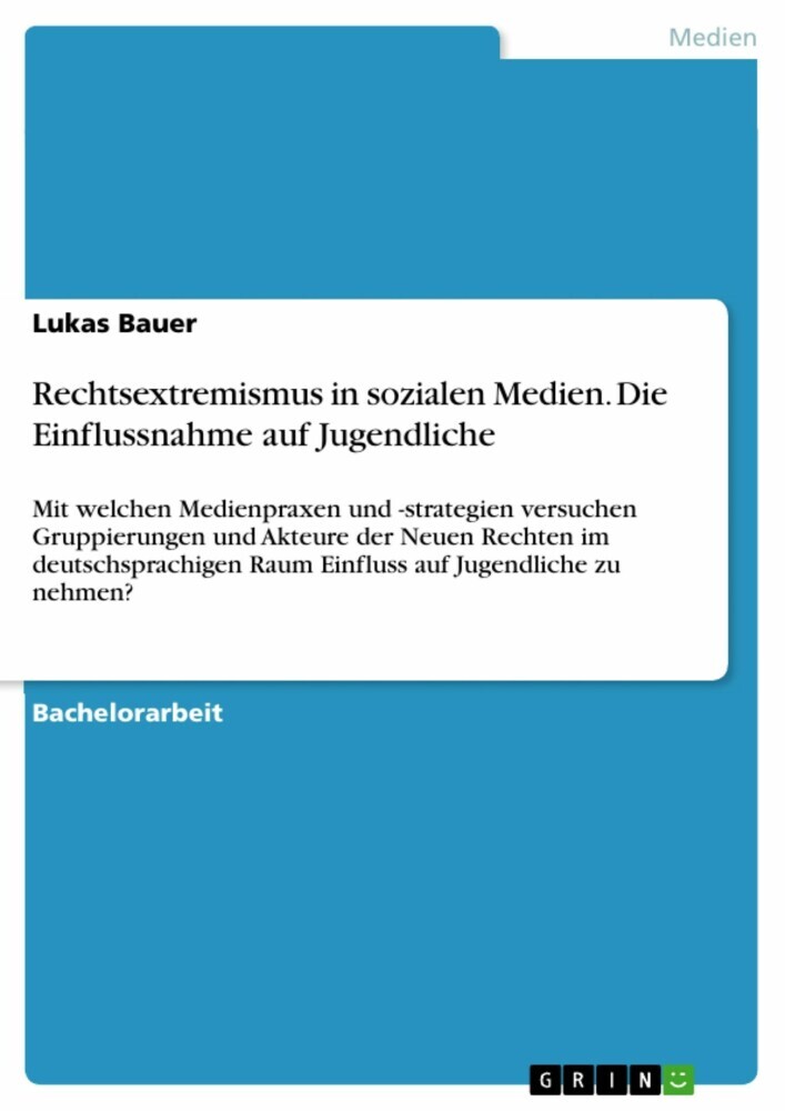 Rechtsextremismus in sozialen Medien. Die Einflussnahme auf Jugendliche main product photo