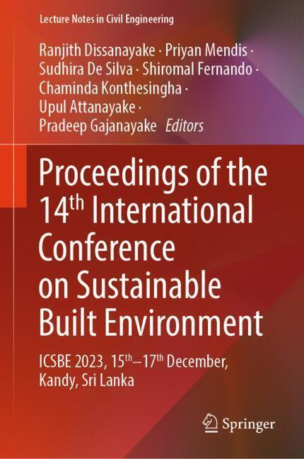 Proceedings of the 14th International Conference on Sustainable Built Environment main product photo