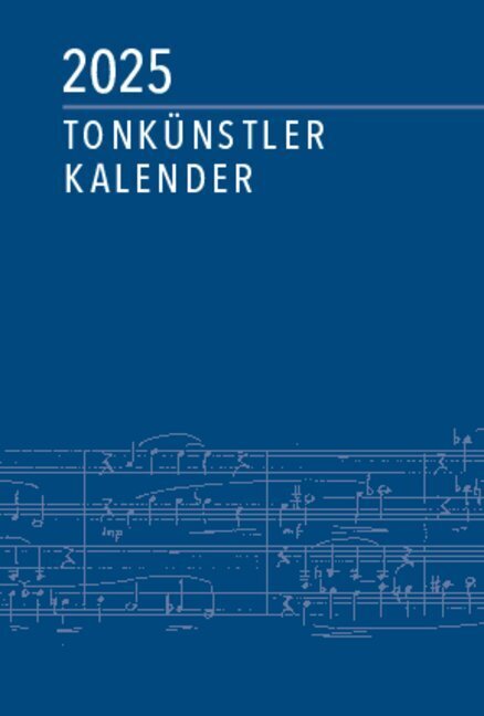 Tonkünstler-Kalender 2025 main product photo