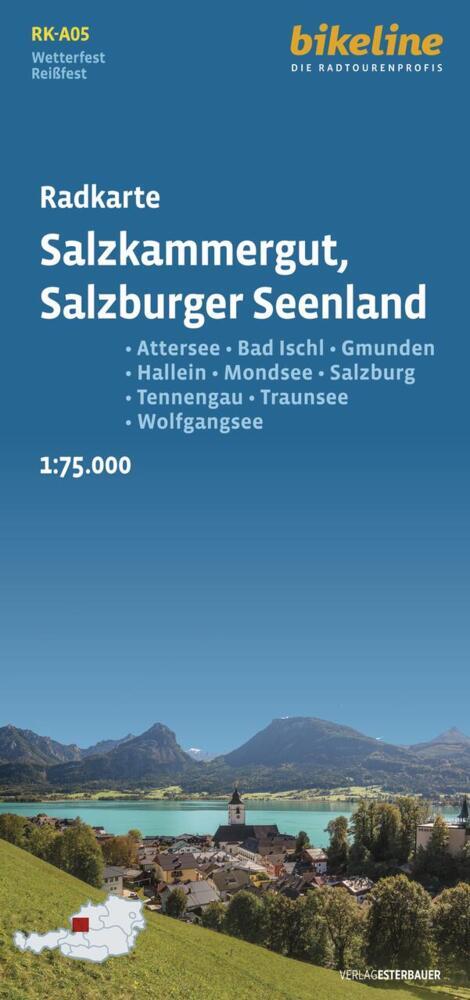 Radkarte Salzkammergut - Salzburger Seenland (RK-A05) main product photo