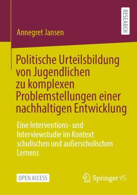Politische Urteilsbildung von Jugendlichen zu komplexen Problemstellungen einer nachhaltigen Entwicklung main product photo