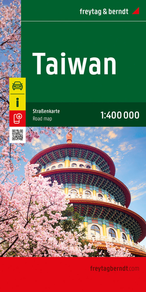 Taiwan, Straßenkarte 1:400.000, freytag & berndt main product photo