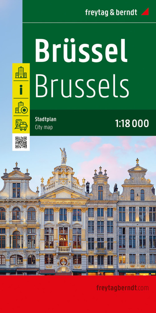 Brüssel, Stadtplan 1:18.000, freytag & berndt main product photo