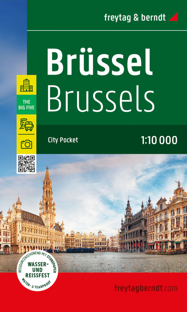 Brüssel, Stadtplan 1:10.000, freytag & berndt main product photo