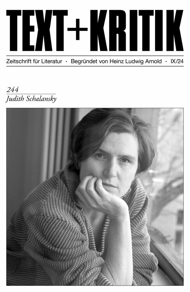 TEXT + KRITIK 244 - Judith Schalansky main product photo