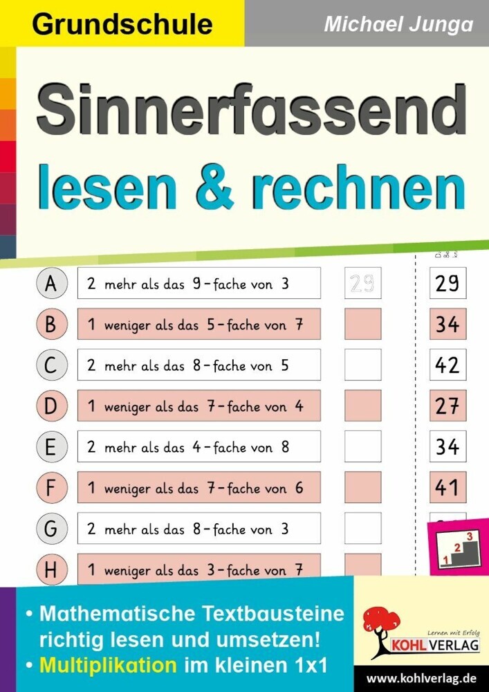 Sinnerfassend lesen und rechnen / Multiplikation main product photo