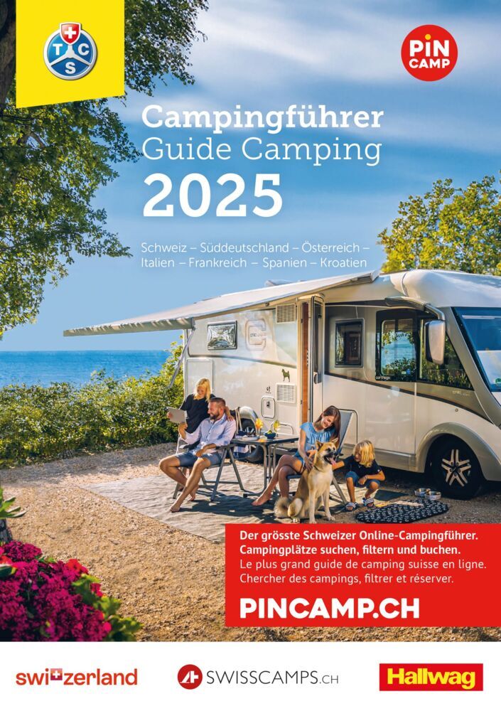 Hallwag TCS Campingführer Schweiz - Europa 2025 main product photo