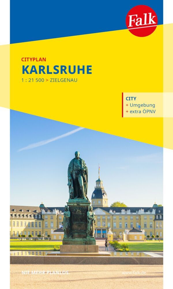 Falk Cityplan Karlsruhe 1:21.500 main product photo