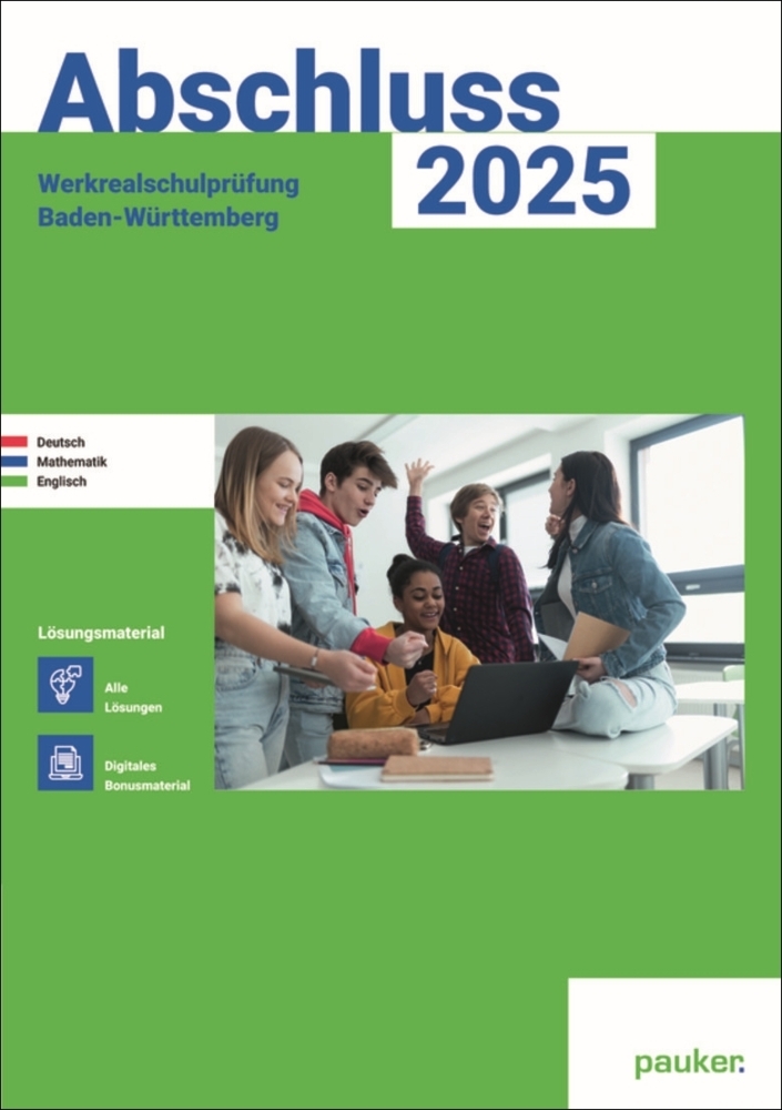 Abschluss 2025 - Werkrealschulprüfung Baden-Württemberg - Lösungsband main product photo
