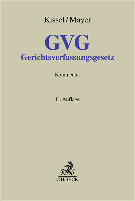 Gerichtsverfassungsgesetz. GVG main product photo