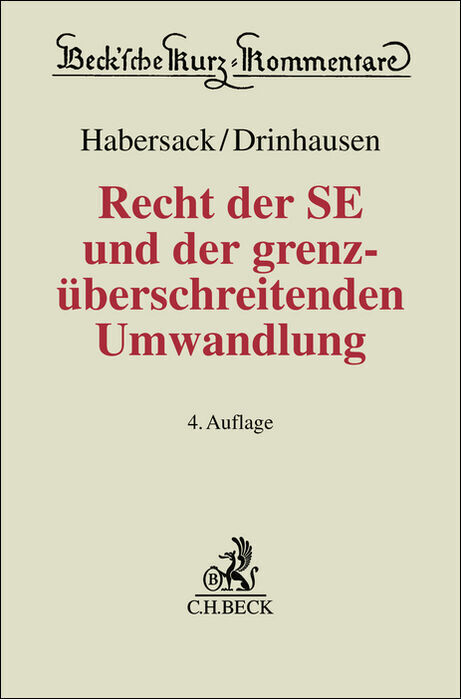 Recht der SE und der grenzüberschreitenden Umwandlung main product photo