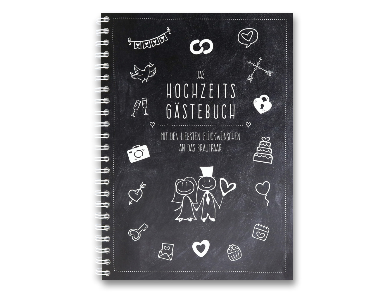 familiawedding black-Doodle- Design XXL Gästebuch zur Hochzeit main product photo