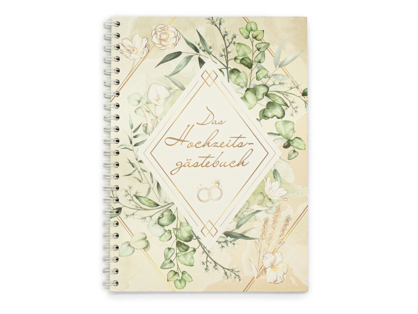 familiawedding Greenery - Design Gästebuch zur Hochzeit main product photo