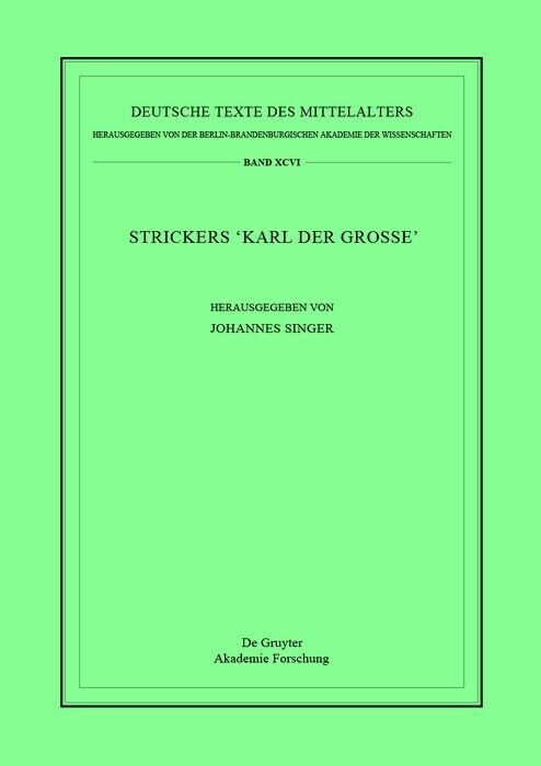 Strickers Karl der Große main product photo