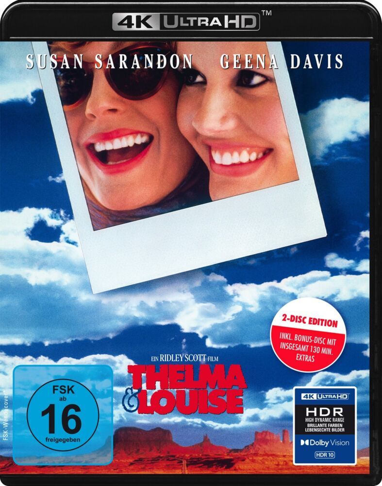 Thelma & Louise, 2 Blu-ray (UHD-Blu-ray + Bonus-Blu-ray - 2-Disc Edition) main product photo