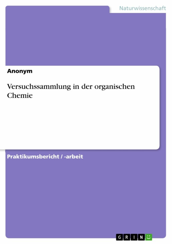 Versuchssammlung in der organischen Chemie main product photo