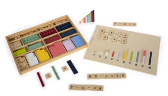 Lernbox Rechenstäbchen mit Zahlen Educate
